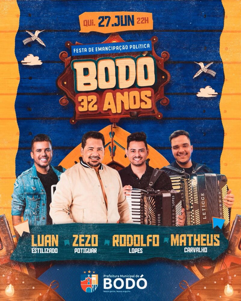 Festa De Emancipa O Pol Tica De Bod Ter Shows De Zezo Rodolfo Lopes